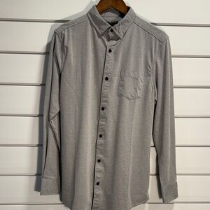 Kenneth Cole Men's Gray Casual Button-Down Shirt NWT